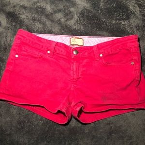 pink “ paige” shorts size 30